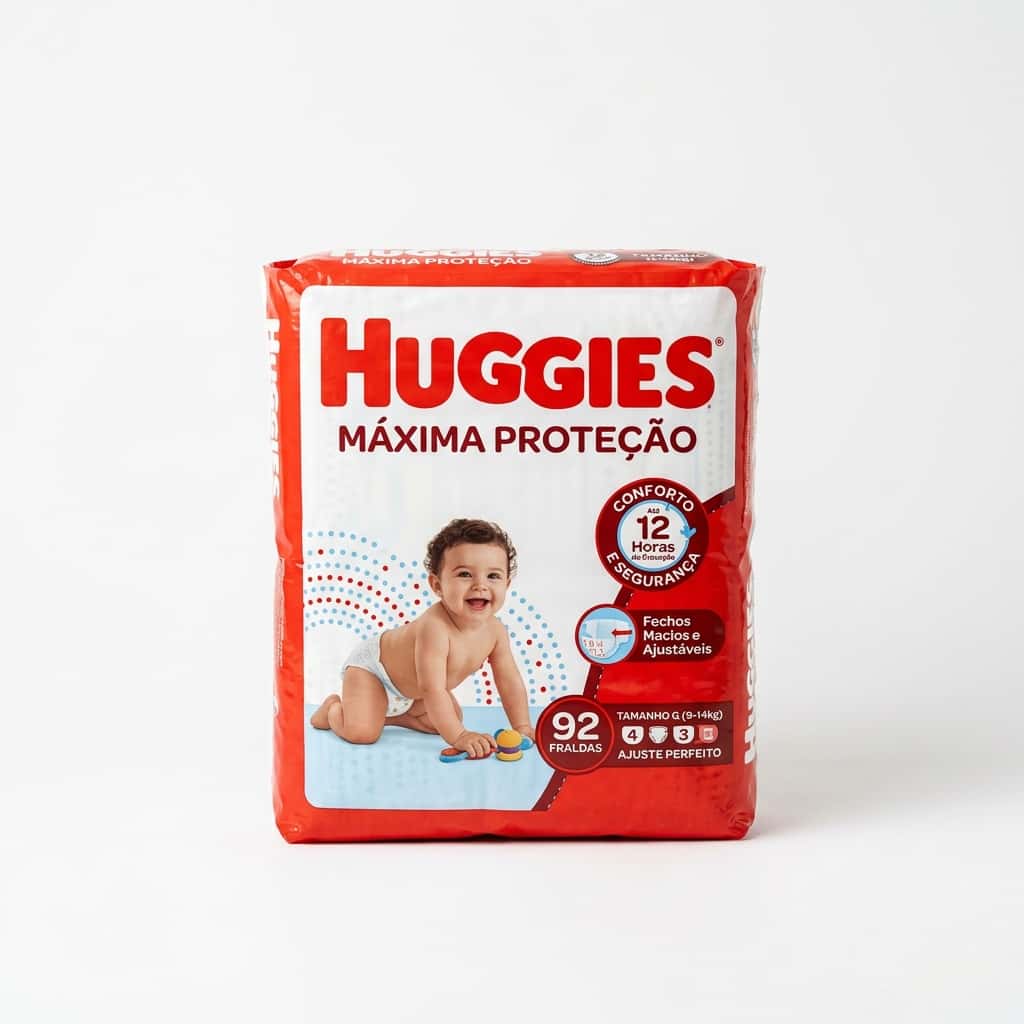 Fralda Huggies Máxima Proteção XG 82 unidades